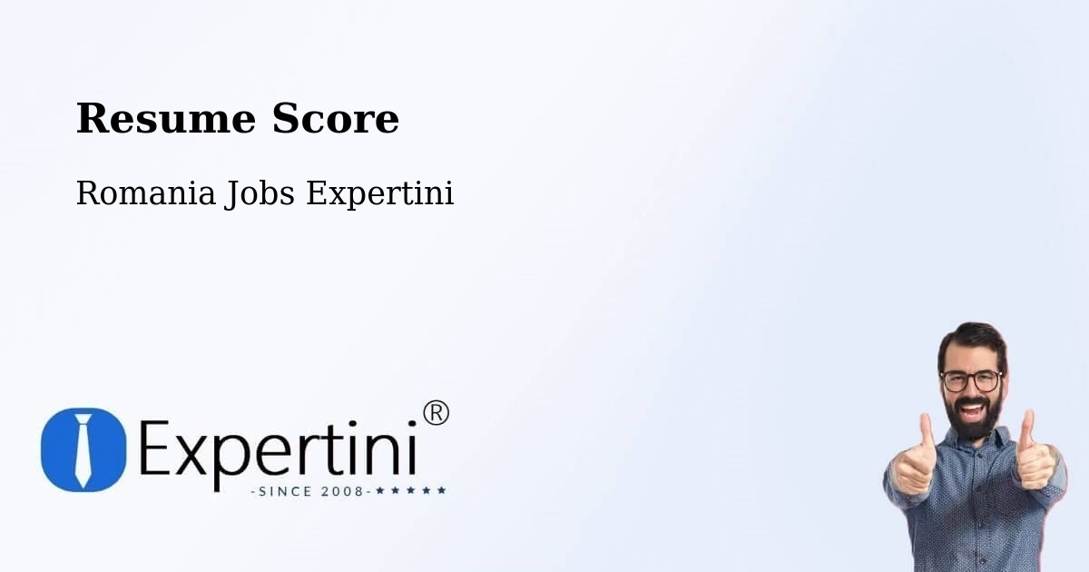 Resume Score & Job Description Match Tool – Meteş - Romania Jobs Expertini